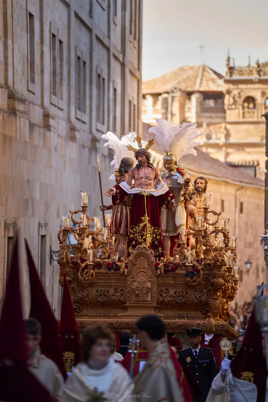 En procesión